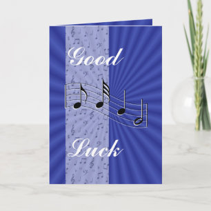 BlueMusicnote strip-aanpassen elke gelegenheid Kaart