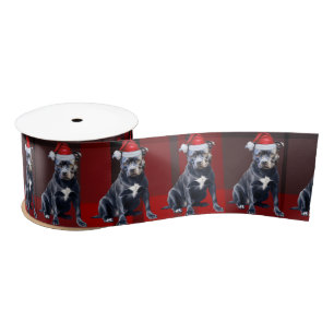 Bluenose Pit Holiday Red Plaid Funny Dog Christmas Lint