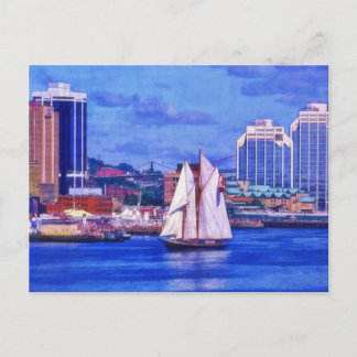 Bluenose Schooner Boat in Halifax Nova Scotia Briefkaart