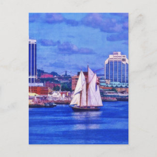 Bluenose Schooner Boat in Halifax Nova Scotia Briefkaart