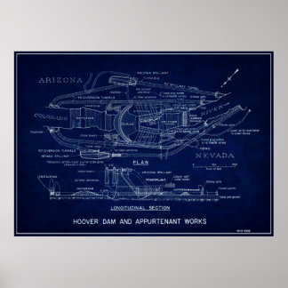 BLUEPRINT 1935-HOOGTE POSTER