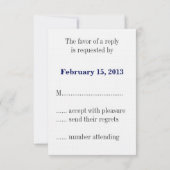 Blueprint "E" Wedding RSVP (Achterkant)