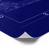 Blueprint James Webb Space Telescope Poster (Hoek)
