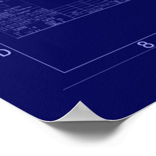 Blueprint James Webb Space Telescope Poster (Hoek)