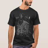 Blueprint Trojan Horse Rabbit Funny T-shirt (Voorkant)