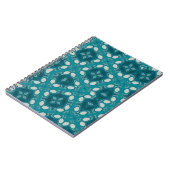 Blues Abstrait Spiral Photo Carnet (Côté gauche)