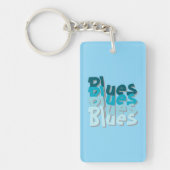 Blues Acryl Sleutelhanger (Voorkant)
