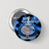 Blues Baby Button (Voorkant /achterkant)
