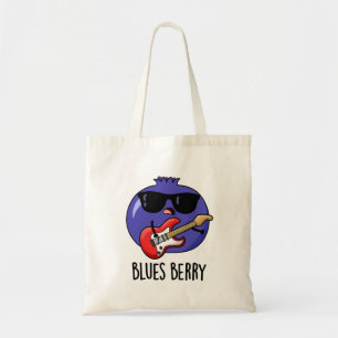 Blues Berry Grappige Fruit Pun Tote Bag