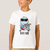 Blues Bird Funny Bluebird Pun T-shirt (Voorkant)