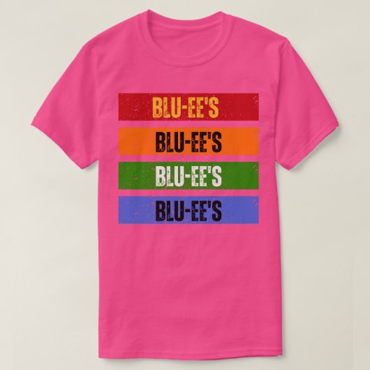 Blues bluey pap cartoon t-shirt (Design voorkant)