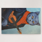 Blues Cat Legpuzzel (Horizontaal)