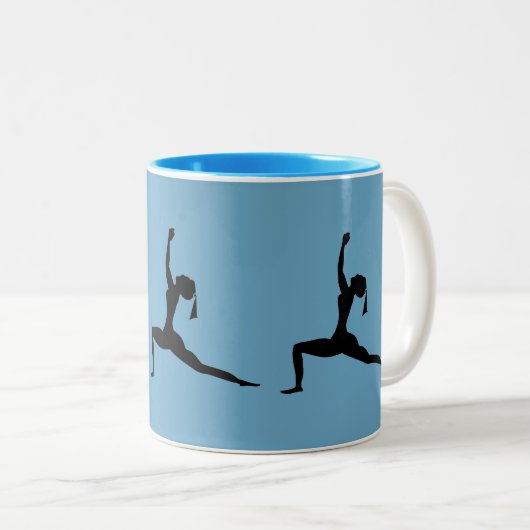 Blues Coffee Cup Tweekleurige Koffiemok (Voorkant rechts)