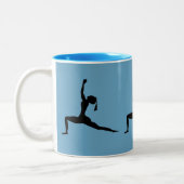Blues Coffee Cup Tweekleurige Koffiemok (Links)