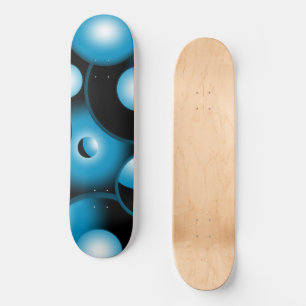 Blues Concentrische cirkel orbitaal Abstracte kuns Skateboard