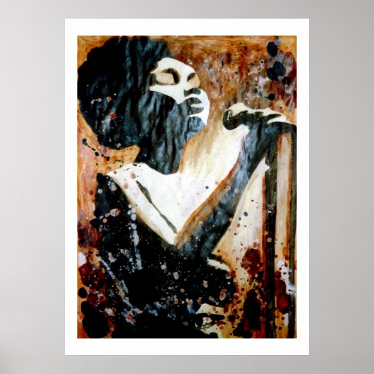 Blues Dans Grand Poster Brown (Devant)