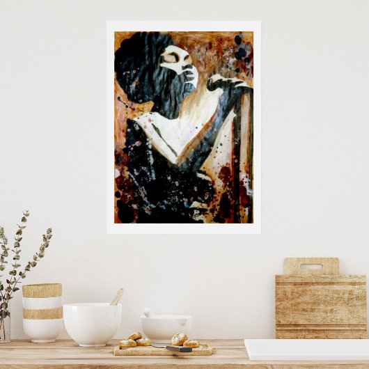 Blues Dans Grand Poster Brown (Cuisine)