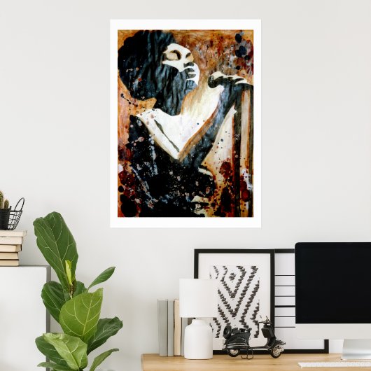 Blues Dans Grand Poster Brown (Bureau à domicile)