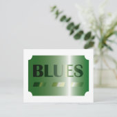 BLUES de carte postale (vert) (Debout devant)