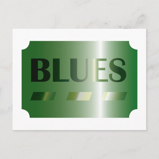 BLUES de carte postale (vert) (Devant)