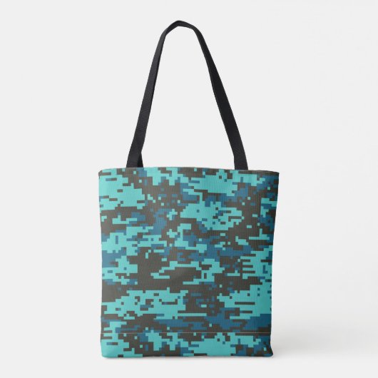 Blues Digital Camo Pattern Draagtas (Achterkant)