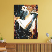 Blues en Brown sur toile étirée (Insitu(Salon))