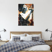 Blues en Brown sur toile étirée (Insitu(Chambre))