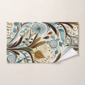 Blues et Browns botaniques (Serviette à main)