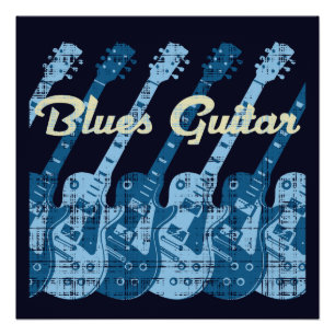 Blues Guitar Perfect Poster