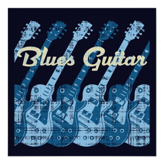 Blues Guitar Perfect Poster (Voorkant)