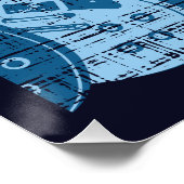 Blues Guitar Perfect Poster (Hoek)