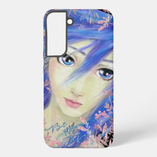 Blues hebben het originele anime meisje samsung galaxy hoesje