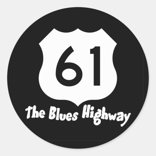 Blues Highway Sticker (Voorkant)