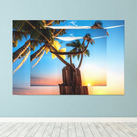 Blues Himmel Canvas Afdruk (Insitu (Houten vloer))