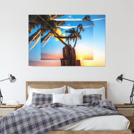 Blues Himmel Canvas Afdruk (Insitu (Slaapkamer))