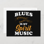 Blues is mijn muziek briefkaart (Voorkant / Achterkant)