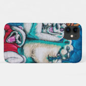 Blues lachen Fun Drie Beren Case-Mate iPhone Case (Achterkant (horizontaal))