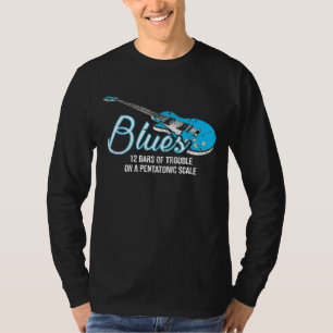 Blues Music Band Harmonica Teacher T-shirt