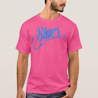 Blues Music Blue Guitar T-shirt