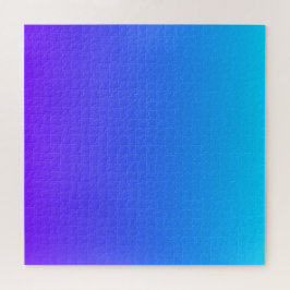 Blues & Paarse | Modern kleurverloop Ombre Legpuzzel