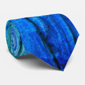 Blues - Peinture Acrylique Abstraite Cravate (Roulé)