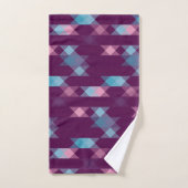 blues, pinks and purple geometric bad handdoek (Handdoek)