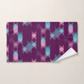 blues, pinks and purple geometric bad handdoek (Handdoek)