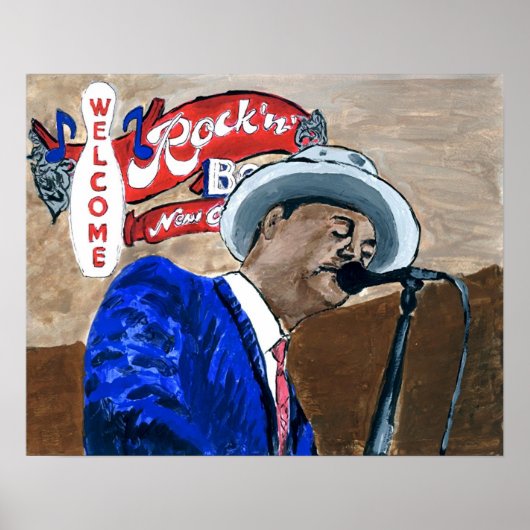 Blues Singer Poster (Voorkant)