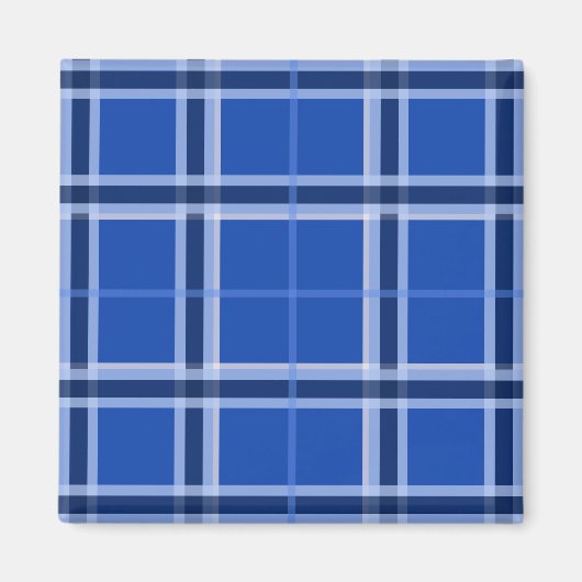 Blues Tartan Magneet (Voorkant)