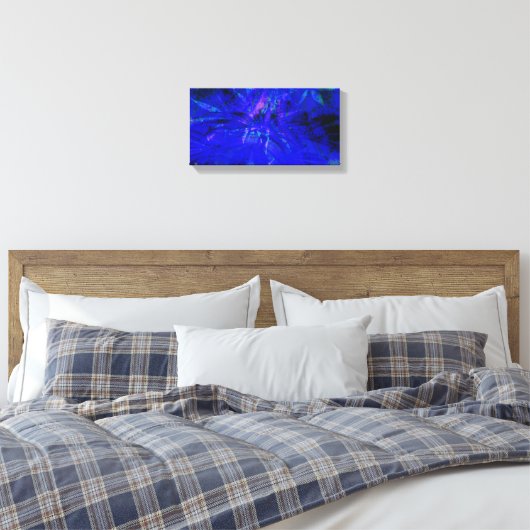 Blues Weed Canvas Afdruk (Insitu (Slaapkamer))
