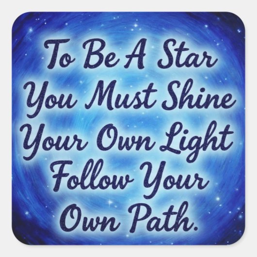 BlueSkys Vierkante Sticker (Voorkant)