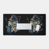 Bluesmuziek retro esthetische  jazz bureaumat (Keyboard & Muis)