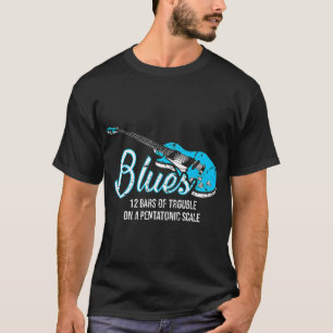 Bluesmuziekband Liefhebber Harmonica Docent T-shirt