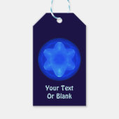 Bluestar Fractal Cadeaulabel (Voorkant)